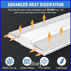 4-Pack 300W LED LinearHigh Bay Light Shop Lights 45000LM, 3000K 4000K 5000K CCT