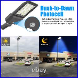 4 Pack 300W LED Parking Lot Light Outdoor, 5000K LED Pole Light with Slip Fitter 4 Pack 300W LED Parking Lot Light Outdoor, 5000K LED Pole Light with Slip Fitter