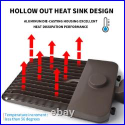 4 Pack 300W LED Parking Lot Light Outdoor, 5000K LED Pole Light with Slip Fitter