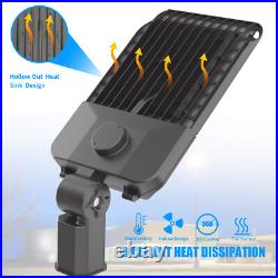 4 Pack 300W LED Parking Lot Light Outdoor, 5000K LED Pole Light with Slip Fitter