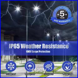 4 Pack 300W LED Parking Lot Light Outdoor, 5000K LED Pole Light with Slip Fitter