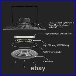 4 Pack 300W UFO Led High Bay Light Factory Warehouse Commercial Led Shop Lights