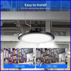 4 Pack 300W UFO Led High Bay Light Factory Warehouse Commercial Led Shop Lights