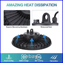 4 Pack 300W Warehouse UFO Led High Bay Light Factory Commercial Shop Light 6000K