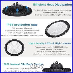 4 Pack 300W Warehouse UFO Led High Bay Light Factory Commercial Shop Light 6000K