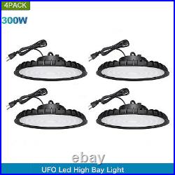4 Pack 300W Warehouse UFO Led High Bay Light Factory Industrial Led Shop Light