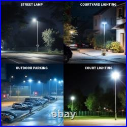 4-Pack 300w LED Parking Lot Lights with Photocell Outdoor Commercial Area Lights
