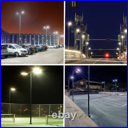 4-Pack 300w LED Parking Lot Lights with Photocell Outdoor Commercial Area Lights