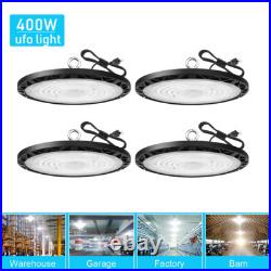 4 Pack 400W UFO Led High Bay Light Commercial Industrial Warehouse Shop Lights