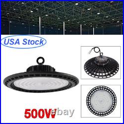 4 Pack 500W UFO LED High Bay Light Garage Industrial Commercial Warehouse Lamp