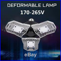 4 Pack 60W E27 Deformable HighBay UFO LED Light Industrial Warehouse Mining Lamp