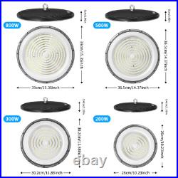4 Pack 800W UFO Led High Bay Light Factory Warehouse Commercial Led Shop Lights
