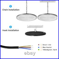 4 Pack 800W UFO Led High Bay Light Factory Warehouse Commercial Led Shop Lights