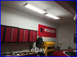 4 Pack 80W 4ft Low Bay LED Utility Shop Lights 5000K LED Hanging Garage Fixtures