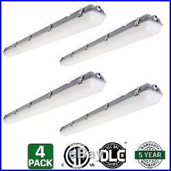 4 Pack Hykolity 4' LED Vapor and Water Tight Light Fixture 40W 80W Equivalent