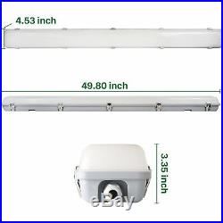 4 Pack Hykolity 4' LED Vapor and Water Tight Light Fixture 40W 80W Equivalent