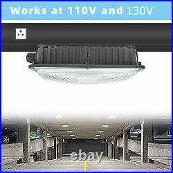 4 Pack LED Canopy Light, Outdoor Commercial Light Fixture, 5400Lumen, AC 110-277V