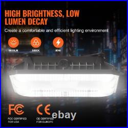 4 Pack LED Canopy Lights 80W 8800LM 5000K Daylight Outdoor Canopy Lighting