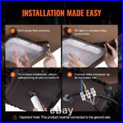 4 Pack LED Canopy Lights 80W 8800LM 5000K Daylight Outdoor Canopy Lighting