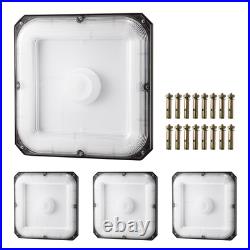 4 Pack LED Canopy Lights 80W 8800LM 5000K Daylight Outdoor Canopy Lighting
