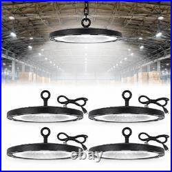 4 Pcs 500W UFO Led High Bay Light 6000K Industrial Warehouse Commercial Lights