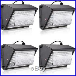 4pcs 50W LED Wall Pack Light Energy Saving 4500lm IP64 Waterproof Daylight Lamp