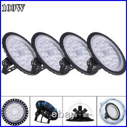 4x 100W UFO LED High Bay Light Gym Factory Warehouse Industrial Shed Lighting