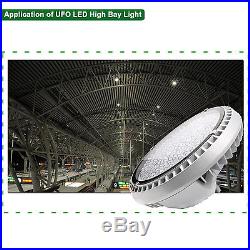 4x 200W UFO LED High Bay IP65 Waterproof 5000K Commercial Lighting Fixture