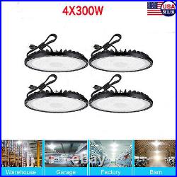 4x 300W Led UFO High Bay Light Industrial Commercial Warehouse Factory Gym Lamp