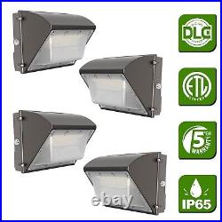 4x LED Wall Pack Lights 125W Photocell Dusk to Dawn Commercial Industrial 5500K