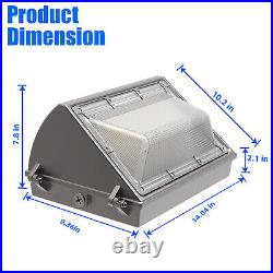 4x LED Wall Pack Lights 125W Photocell Dusk to Dawn Commercial Industrial 5500K 4x LED Wall Pack Lights 125W Photocell Dusk to Dawn Commercial Industrial 5500K