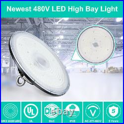 5000K LED Light Fixture For Warehouse Factory Garage 0-10V Dimmable 150W AC480V