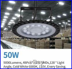 500W 300W 200W 100W 50W UFO LED High Bay Light Warehouse Shop Factory Lightings