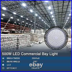 500W 50000LM UFO LED High Bay Light Warehouse Industrial Light Outdoor Fixture