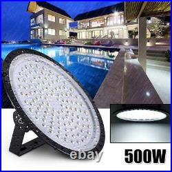 500W 500 Watt UFO LED High Bay Light Shop Lights Warehouse Gym Industrial Lamp