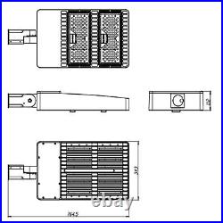 500W Commercial LED Parking Lot Shoebox Light Outdoor Street Area Light Fixture