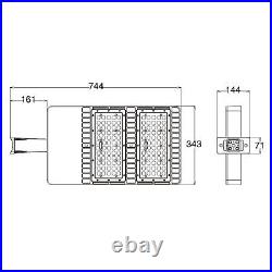 500W Commercial LED Parking Lot Shoebox Light Outdoor Street Area Light Fixture