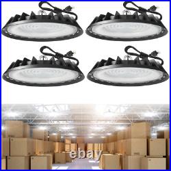 500W LED UFO High Bay Lights IP65 Commercial Lighting for Factory Shop GYM 4Pack