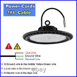 500W UFO LED High Bay Light 50000LM Commercial Warehouse Shop Lighting Fixture