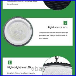 500W UFO LED High Bay Light 85-265V Wide Voltage for Factory Warehouse 10 Pack