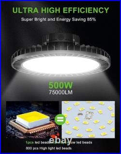 500W UFO LED High Bay Light Industrial Commercial Ceiling Fixtures -75000 Lumens
