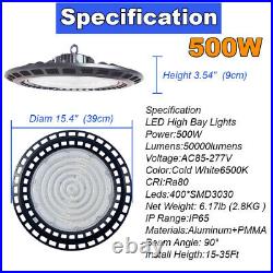 500W UFO LED High Bay Light Shop Lights Warehouse Commercial Lighting Lamp 4PACK 500W UFO LED High Bay Light Shop Lights Warehouse Commercial Lighting Lamp 4PACK