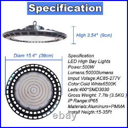 500W UFO LED High Bay Light Shop Lights Warehouse Commercial Lighting Lamp Watt