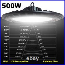 500W UFO LED High Bay Light Shop Lights Warehouse Commercial Lighting Lamp Watt