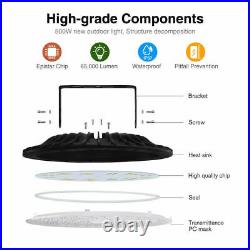 thumbnail image 2 of 500W UFO LED High Bay Light – 50,000 LM, 6000K Cool White, 120° Beam, Warehouse Shop 2 of 2