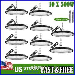 500W UFO Led High Bay Light Warehouse Factory Commercial Industrial Light 10Pack