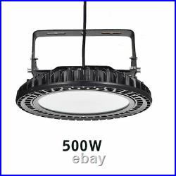500 Watts UFO LED Light High Bay 5000K Warehouse Industrial Lighting AC 110V