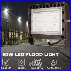 50W LED Flood Light Spotlight Outdoor Garden Yard Security Wall Lamp 4PACK
