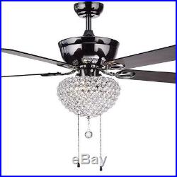 52 Tiffany Crystal Ceiling Fan Light Home Chandelier Lamp Ceiling Fixture