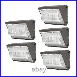 5Pack 120W LED Wall Pack Lights Dusk to Dawn Commercial Industrial Outdoor Light